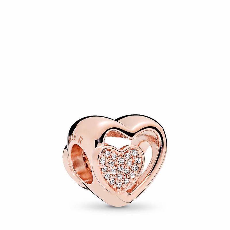 Pandora Rose™ Joined Together Charm - Pandora Rose/Cubic Zirconia - Canada | TY7380CK